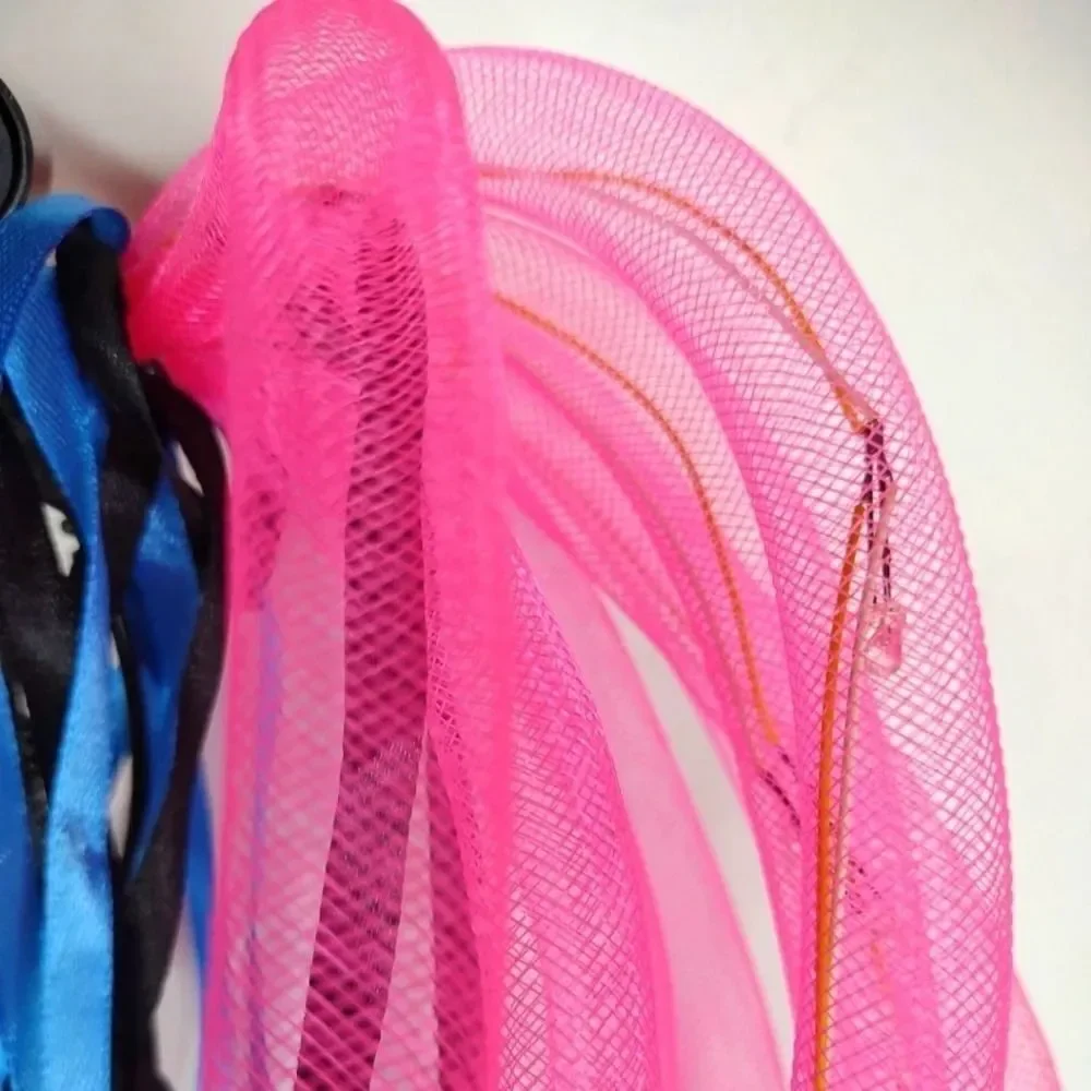 Light Up Party Headband Mesh Curls and Ribbon